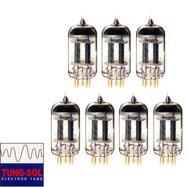 New Gain Matched Septet (7) Tung-Sol Reissue 5751 Gold Pin Vacuum Tubes