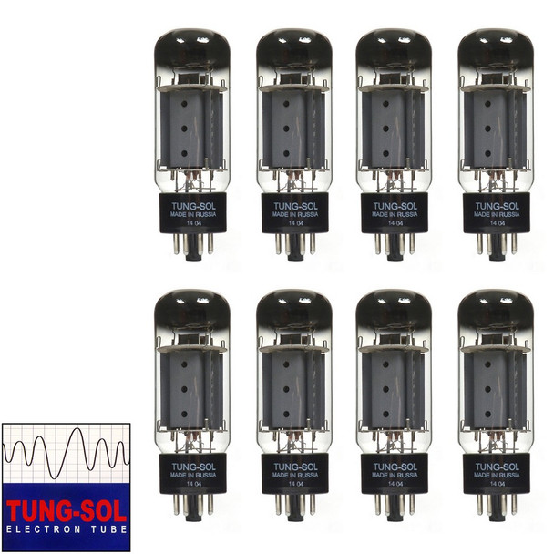 Brand New Plate Current Matched Octet (8) Tung-Sol Reissue 7027A Vacuum Tubes