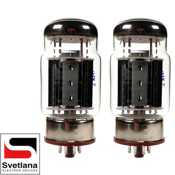 Brand New Plate Current Matched Pair (2) Svetlana KT88-SV Gold Grid Vacuum Tubes