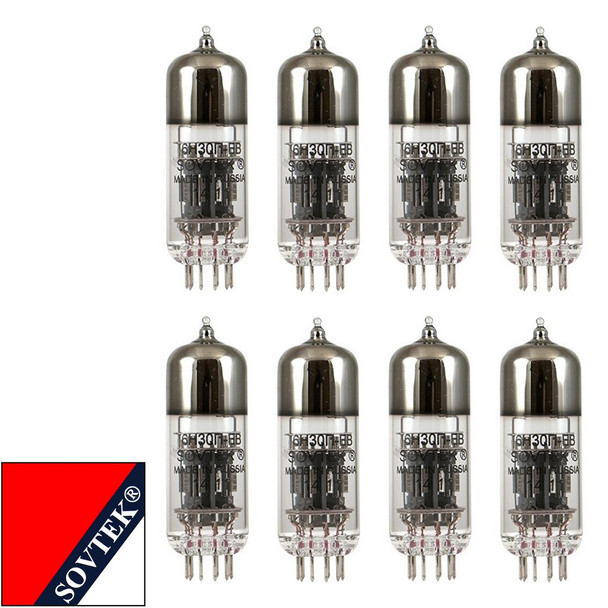 Brand New Factory Matched Octet (8) Sovtek 6H30Pi Vacuum Tubes
