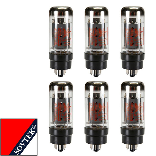 Brand New Current Matched Sextet (6) Sovtek 6L6WXT+/ 6L6GC Vacuum Tubes