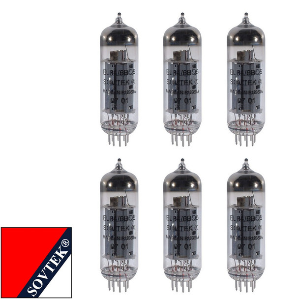 Brand New Plate Current Matched Sextet (6) Sovtek EL84 6BQ5 Vacuum Tubes