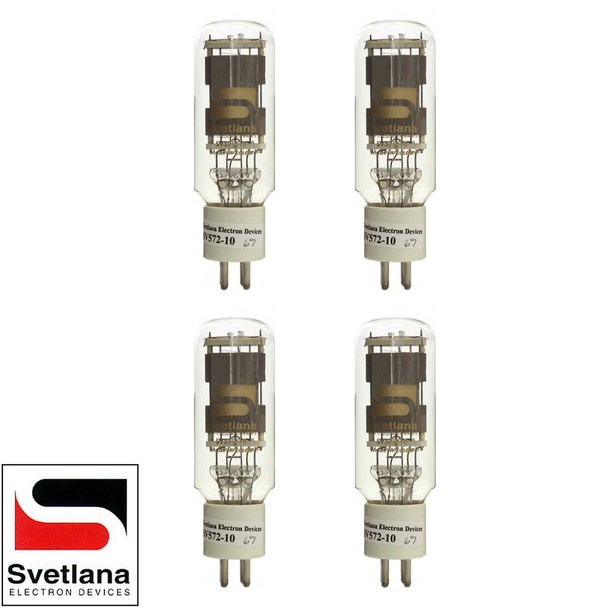 Brand New Factory Matched Quad (4) Svetlana SED SV-572-10 Vacuum Tubes