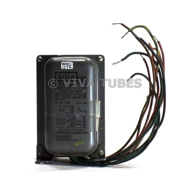 Vintage Sola 7104 Constant Voltage Transformer 5V 2A, 6.3V 2.5A