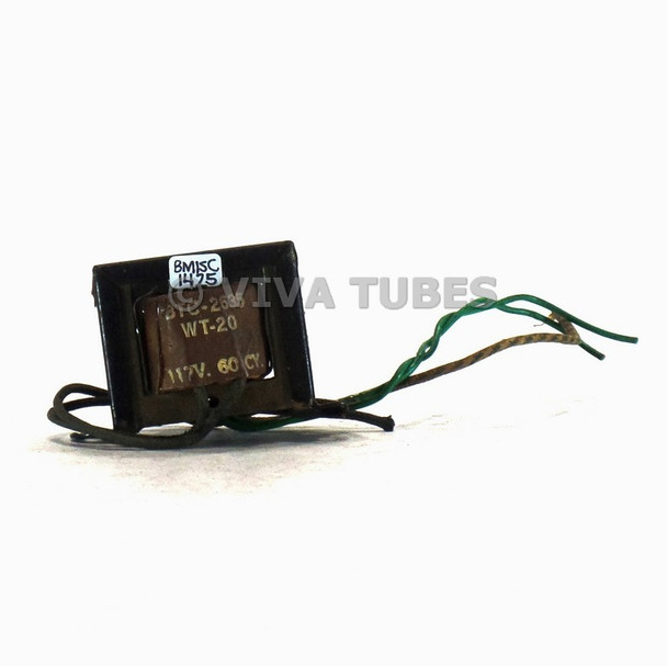 Vintage Berkshire BTC-2635/WT-20 Filament Transformer 6.3VCT 1.2A Tube Amps