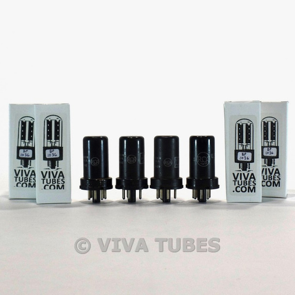 Tests NOS Matched Quad (4) RCA USA JAN-CRC-6J5/VT-94 Metal Vacuum Tubes