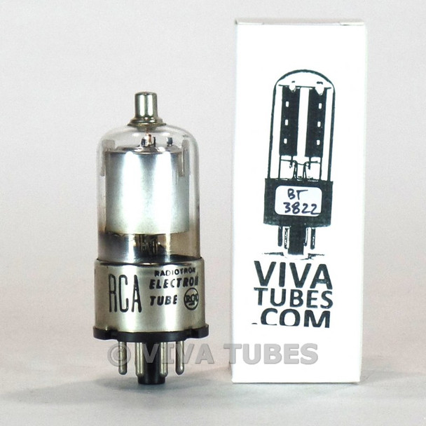Tests NOS RCA USA 6J7GT Silver Plate Bottom D Get Vacuum Tube 100+%