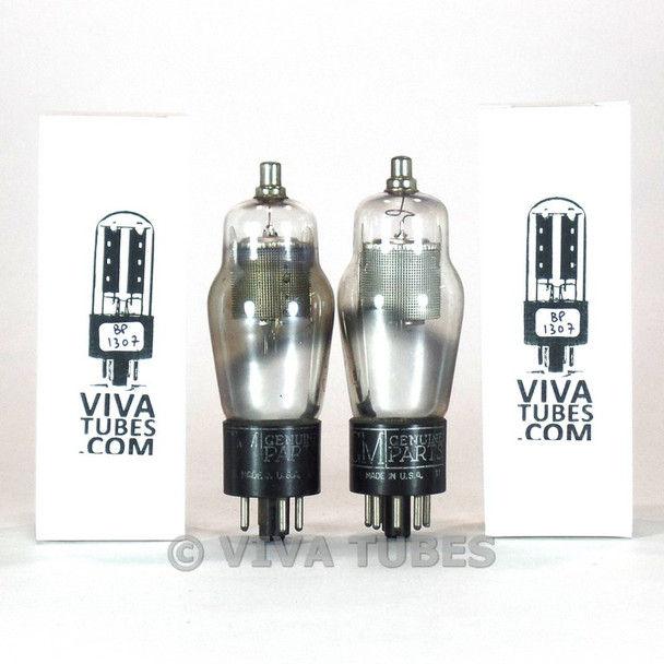 Tests NOS Matched Pair GM Delco USA 6K7G Mesh Plate Bottom D Get Vacuum Tubes