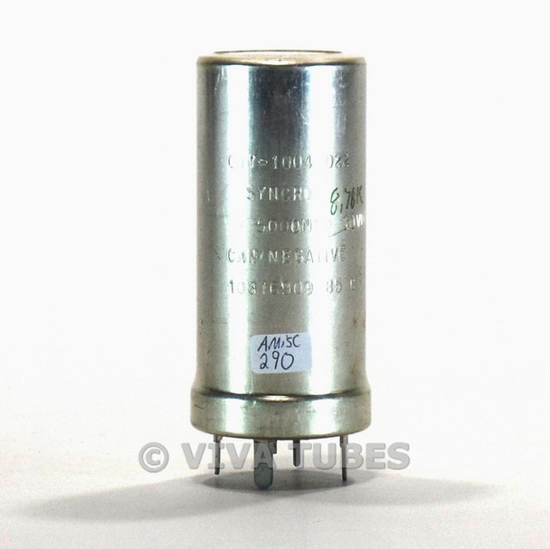 Syncro 011-1004-022 5000 MFD 30 VDC Electrolytic Can Capacitor