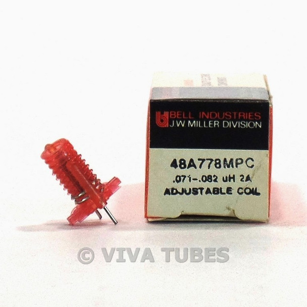 NOS NIB Vintage Miller 48A778MPC Adjustable Coil 0.071-0.082uH 2 A