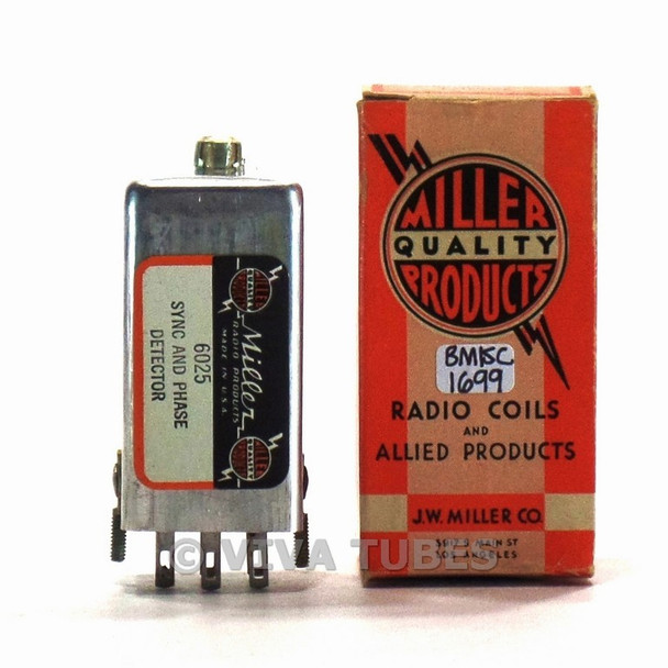 NOS NIB Vintage Miller 6025 Sync & Phase Detector Coil 3.58MC Frequency