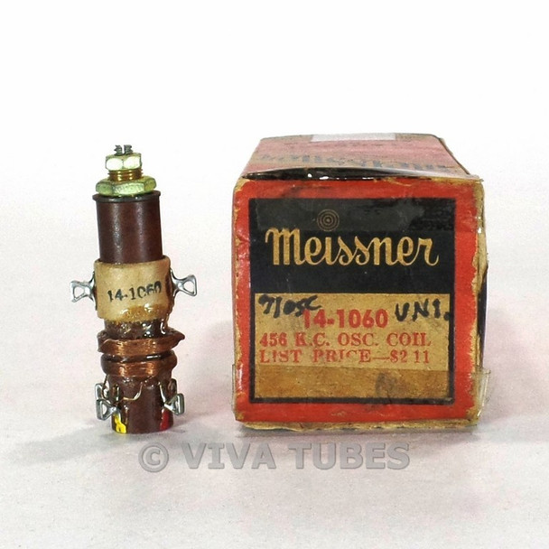 NOS NIB Vintage Meissner 14-1060 Universal Oscillator Coil 456 KC Transformer