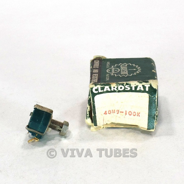 NOS NIB Vintage Clarostat 48M9 Potentio Potentiometer 100000 100K ohm
