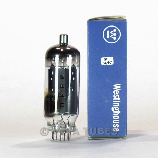 True NOS NIB Westinghouse USA 6LX6 Grey Plate 2 Side O Top O Get Vacuum Tube