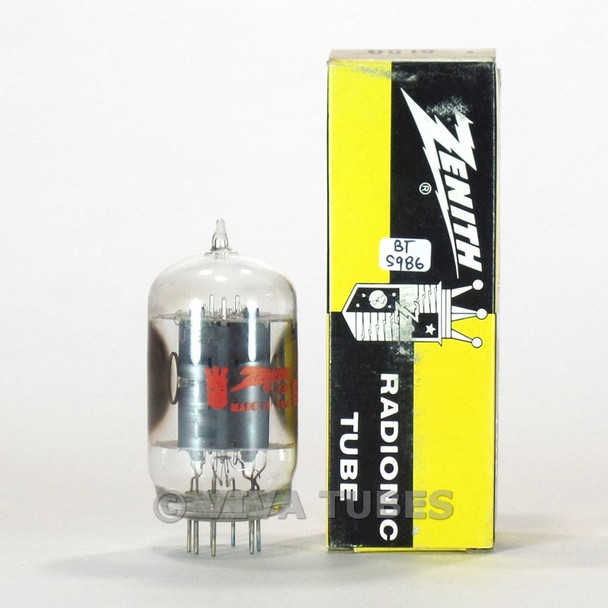 True NOS NIB Zenith USA 6LR6 Grey Plate 2 Side O Get Vacuum Tube