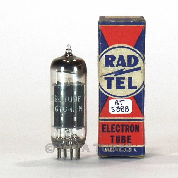 True NOS NIB Rad-Tel USA 6S4 Grey Plate Top Horsehoe Get Vacuum Tube