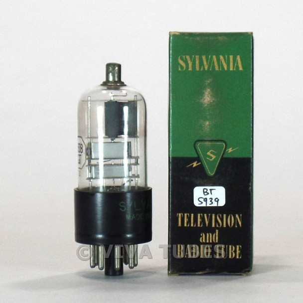 True NOS NIB Sylvania USA 6S8GT Grey Plate [] Get 3 Mica Tube