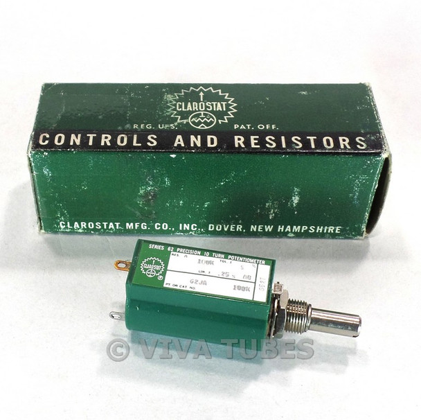 NOS NIB  Clarostat Precision 10 Turn Potentiometer 100000 100K ohm