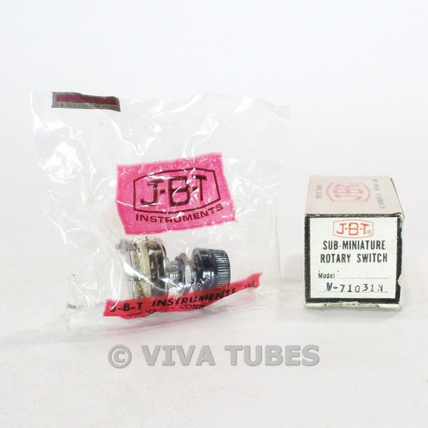 NOS NIB Vintage J-B-T Model V-71031N Sub-Miniature Rotary Switch