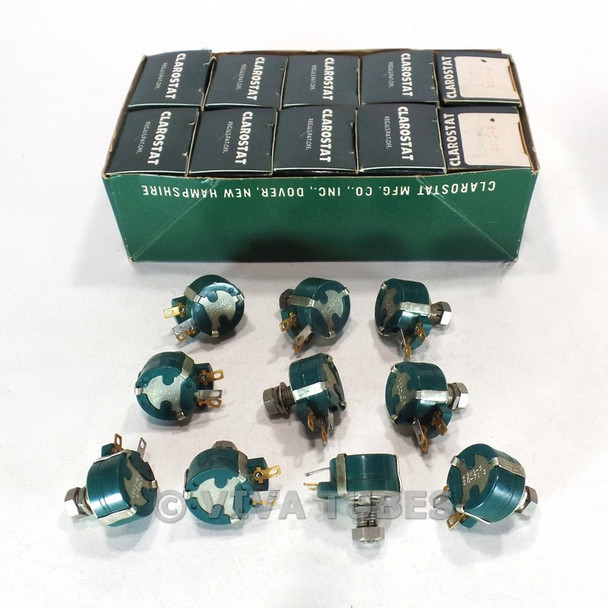 NOS NIB Vintage Lot of 10 Clarostat 49M9-5 Rotary Potentiometers 5 ohm 1.5W