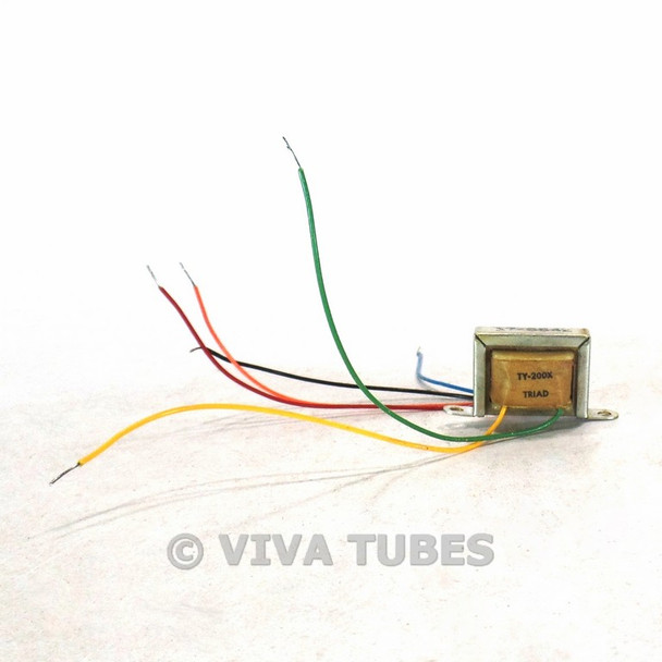 Vintage Triad TY-200X Transistor Power Supply Transformer, Input 3 VDC 20 mA