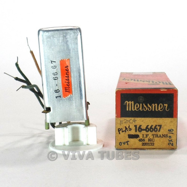 NOS NIB Vintage Meissner 16-6667 Air-Core Plastic Radio Output IF Transformer