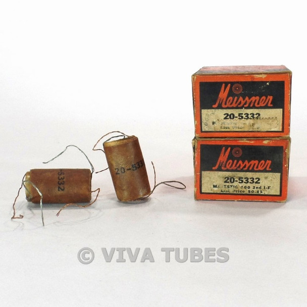 NOS NIB Lot of 2 Meissner 20-5332 Majestic Model 600 Radio IF Replacement Coils