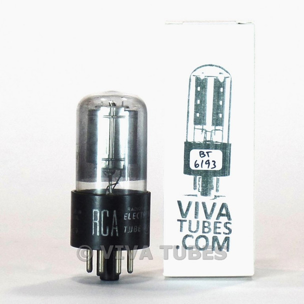 Tests NOS RCA USA 6SA7GT Round Silver Plate [] Get Smoked Vacuum Tube 100+%