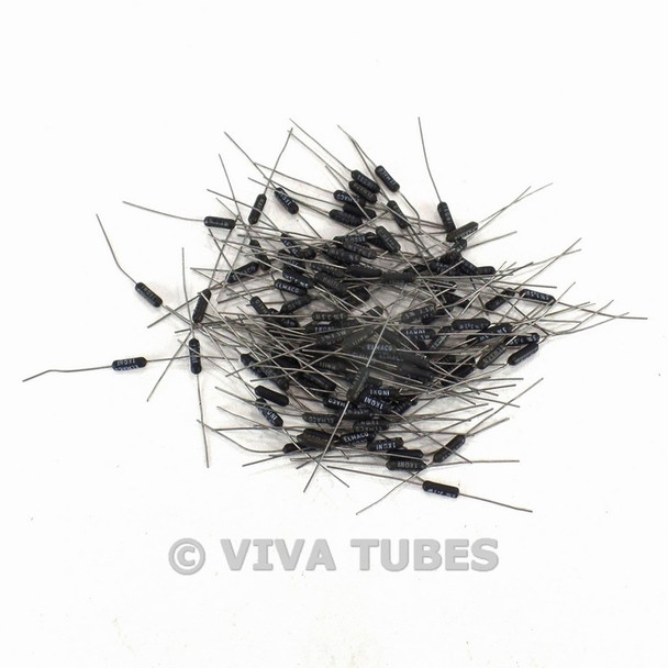 Lot of 112 Elmaco Mini Black Wire Wound Ceramic Resistors 3.5 Watt 1000 ohm