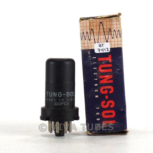 True NOS NIB Vintage Tung-Sol USA 6SK7 Metal Rattle Vacuum Tube 100+%