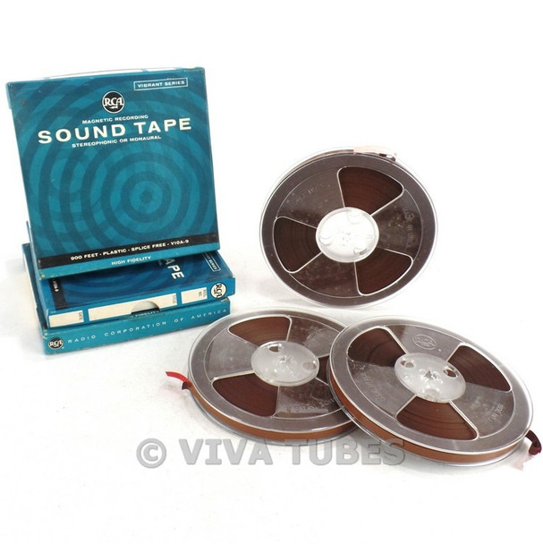NOS NIB Vintage RCA V10A-9 Blank Plastic Magnetic Recording Sound Tape 2700'