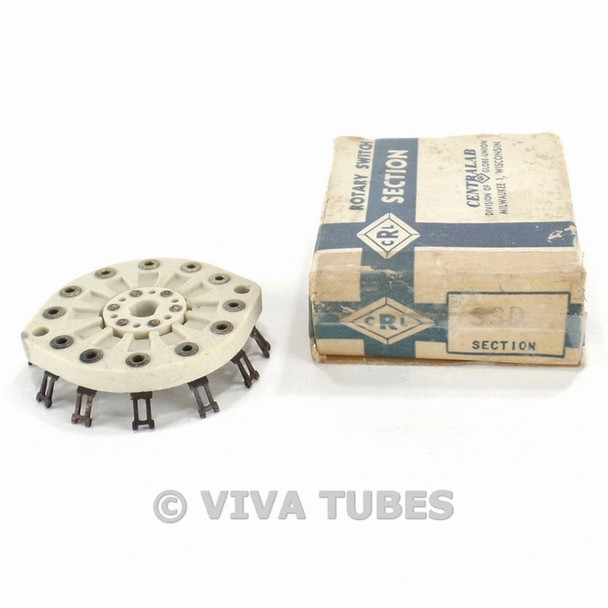 NOS NIB Centralab SSD Rotary Switch Section Wafers 3 POL 3 POS Non-Shorting
