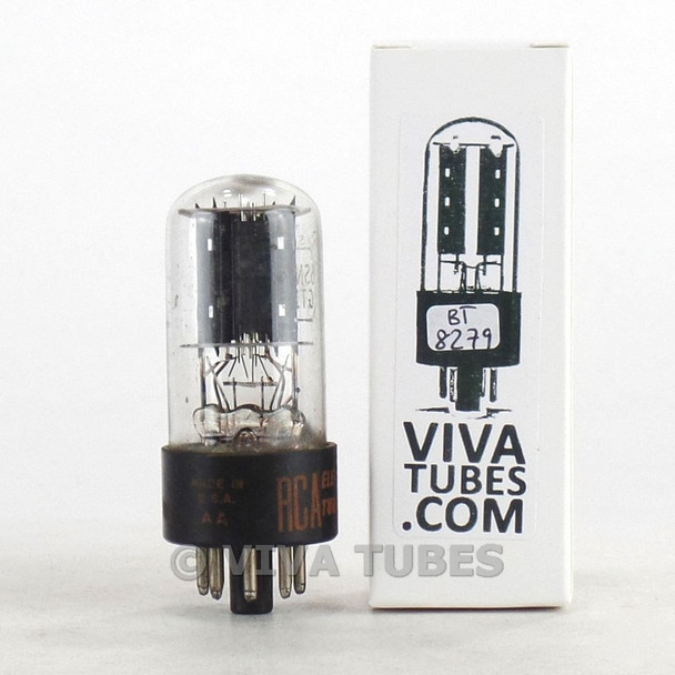 Tests NOS RCA 6SN7GTB Flat Black Plate BTM [] Get Vacuum Tube 100%