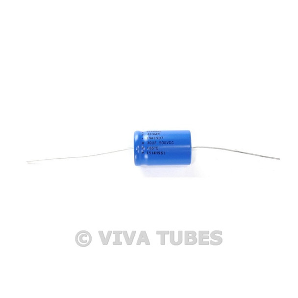 New Sprague Atom 30uF 500V Electrolytic Capacitor 20% 30 uF @ 500 VDC TVA-1907
