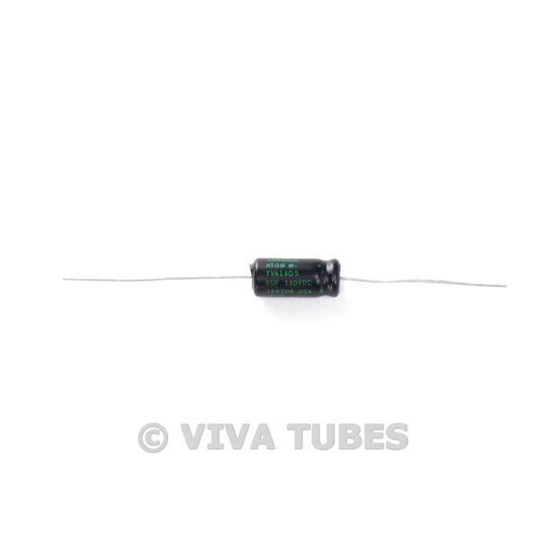 New Sprague Atom 8uF 150V Electrolytic Capacitor 20% 8 uF @ 150 VDC TVA-1405