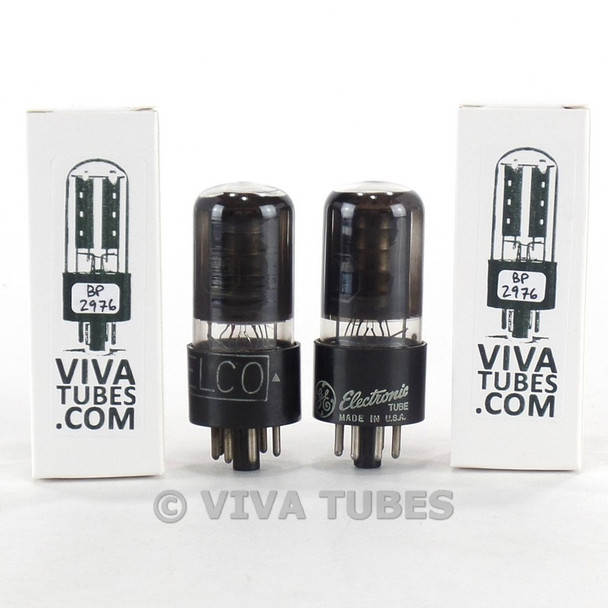 Tests NOS Matched Pair GE US 6V6GT Black Plate [] Get Smoked Vacuum Tubes