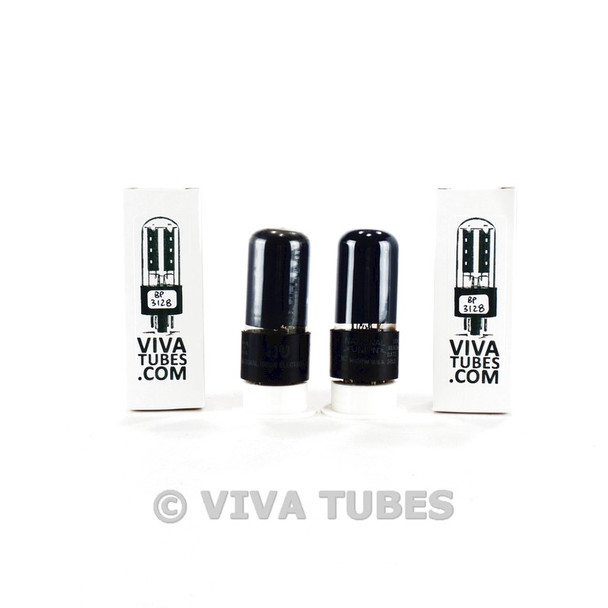 Tests NOS Matched Pair National Union NU 6V6GT Black P Smoked Cracked Base Tubes