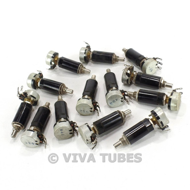 Vintage Lot of 13 CTS Model 34-0949 Potentiometers W/Shaft Extenders 220K ohm
