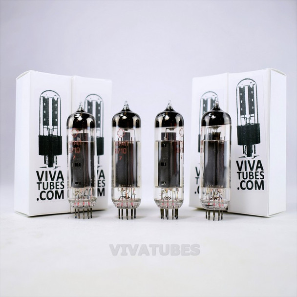 NOS Matched Quad (4) Soviet Russia 6P14P EL84 6BQ5 Vacuum Tubes