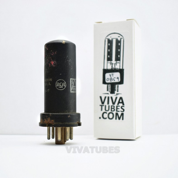 Tests NOS RCA USA JAN-CRC-6V6Y Metal Brown Base Rust Vacuum Tube 100+%
