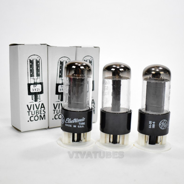 Tests NOS Date Matched Trio 3x GE USA 6W6GT Black Box Plate Top O Get Tubes