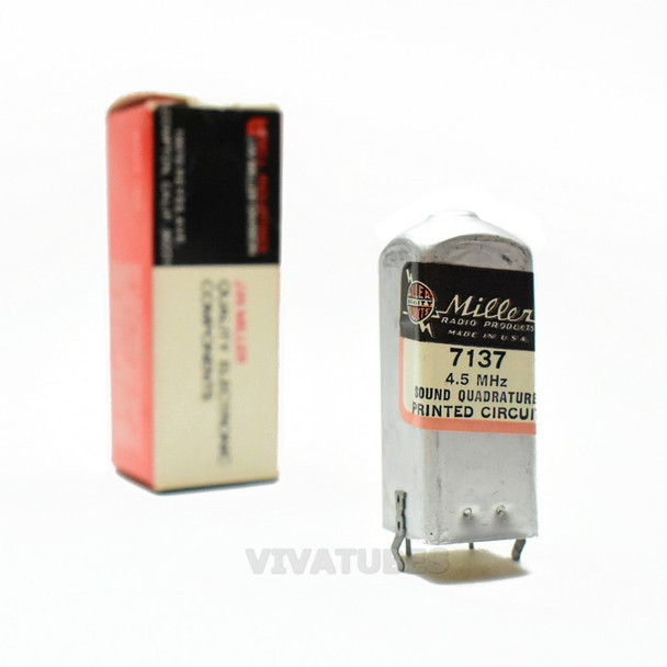 NIB NOS Miller 7137 4.5 MC Sound Quadrature Printed Circuit Transformer Coil