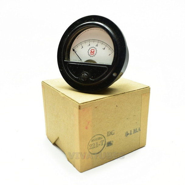 NOS NIB 221-T Round DC Volt Panel Meter 0-1 Amps Range VDC 2 1/2" Ammeter
