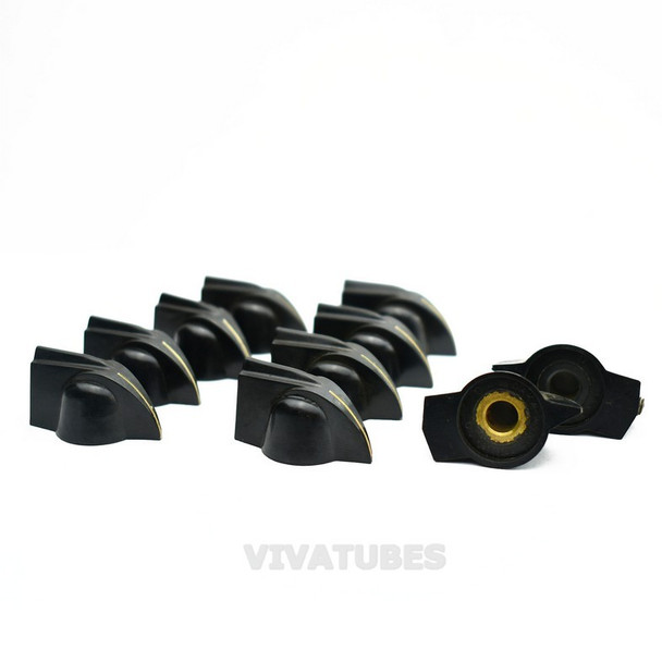 Lot of 10X. Vintage Daka-Ware Chicken Head Knobs 16x30mm 6.35mm Shaft