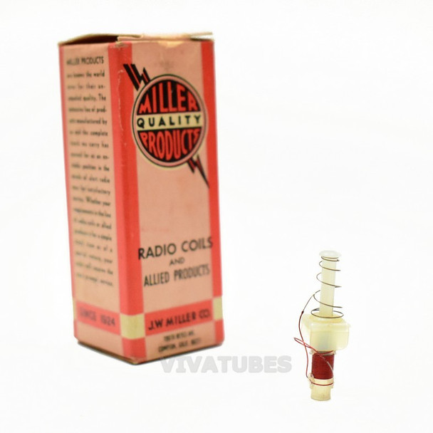 NIB NOS Miller 7603 VHF Oscillator Fine Tuning Coil 1"