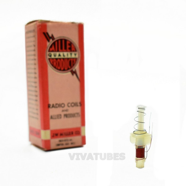 NOS NIB Miller 7603 VHF Oscillator Fine Tuning Coil 1" Osc.