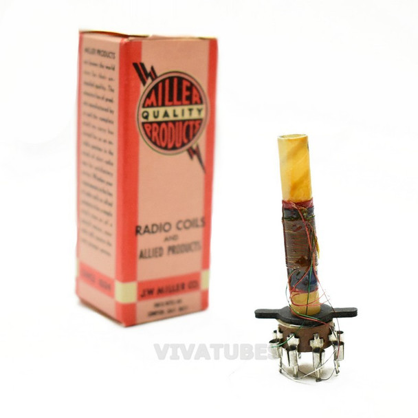 NIB NOS Miller 6070 Burst Transformer Single Tuned Coil Schem. 8 2 1/3"