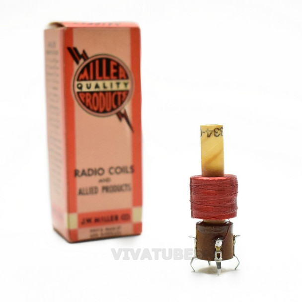 NOS NIB Miller 6334-G 15,750 Horizontal Oscillator Transformer Coil 1 5/8"