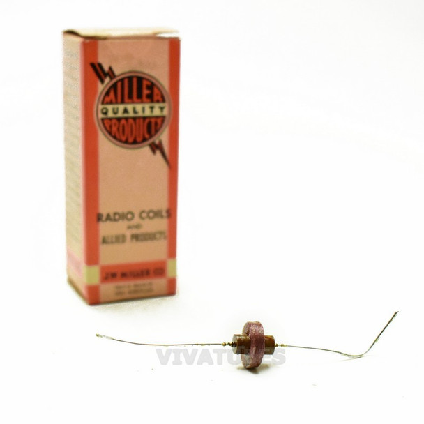 NOS NIB Miller 6134 375 uH Peaking Coil Filter Choke 3/8"