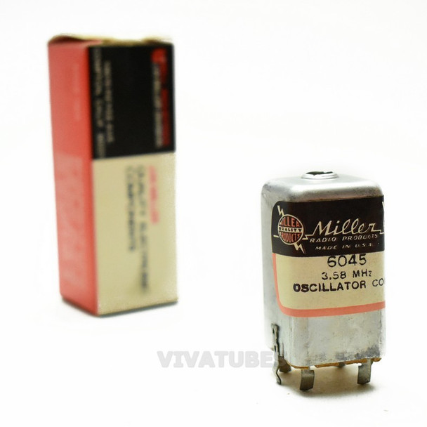 NOS NIB Miller 6045 3.58 MHz. Oscillator Coil 2"